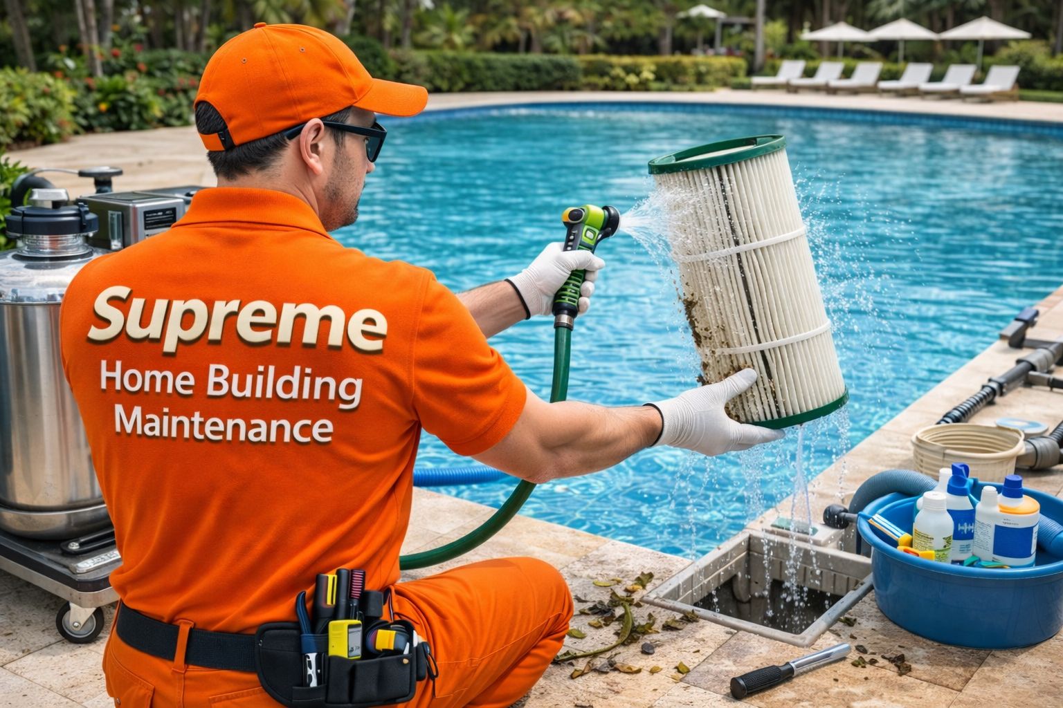 Pool Filter Cleaning